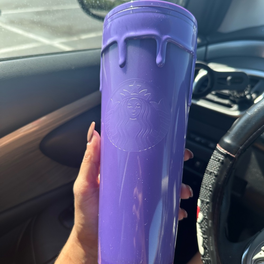 Starbucks Halloween Purple Slime Drip  Tumbler